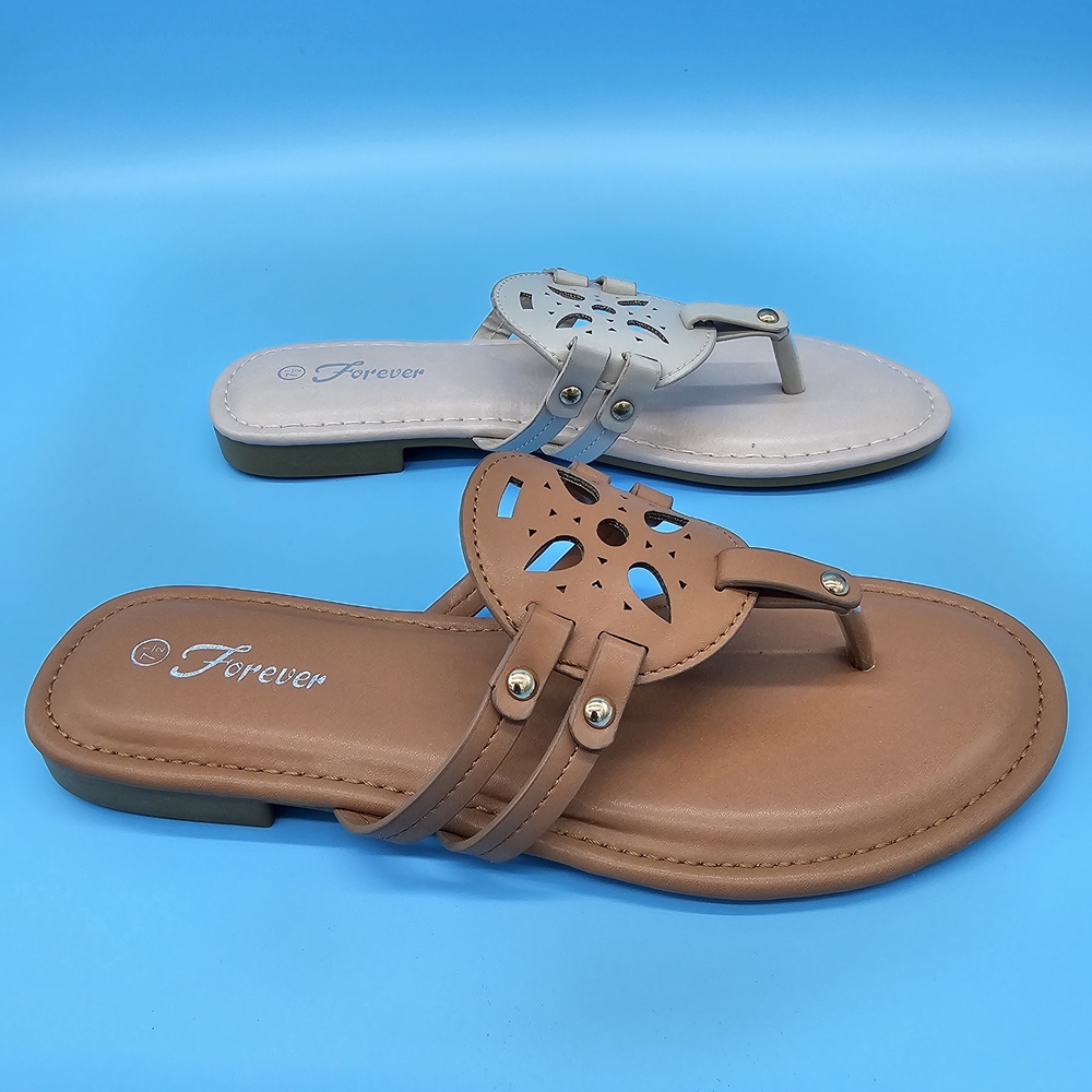 Forever Link Tan and Cream Sandals